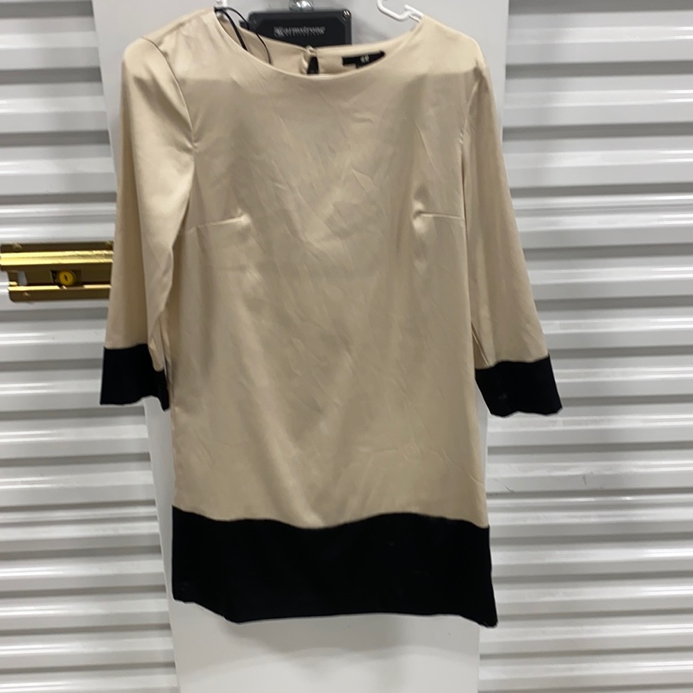 H&M champagne colored dress